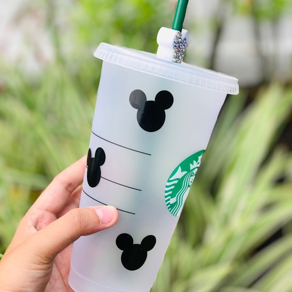 Disney Starbucks Venti cold cup with straw topper - Picture 3 of 5
